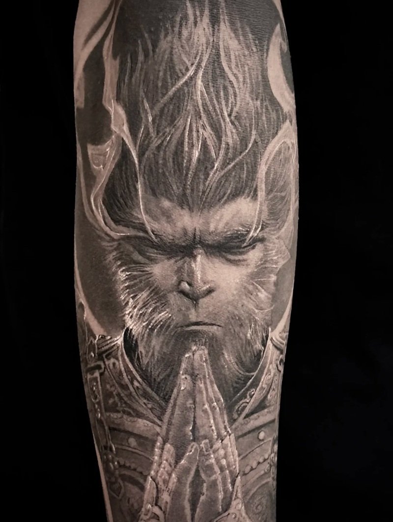 hình xăm ngộ không 25