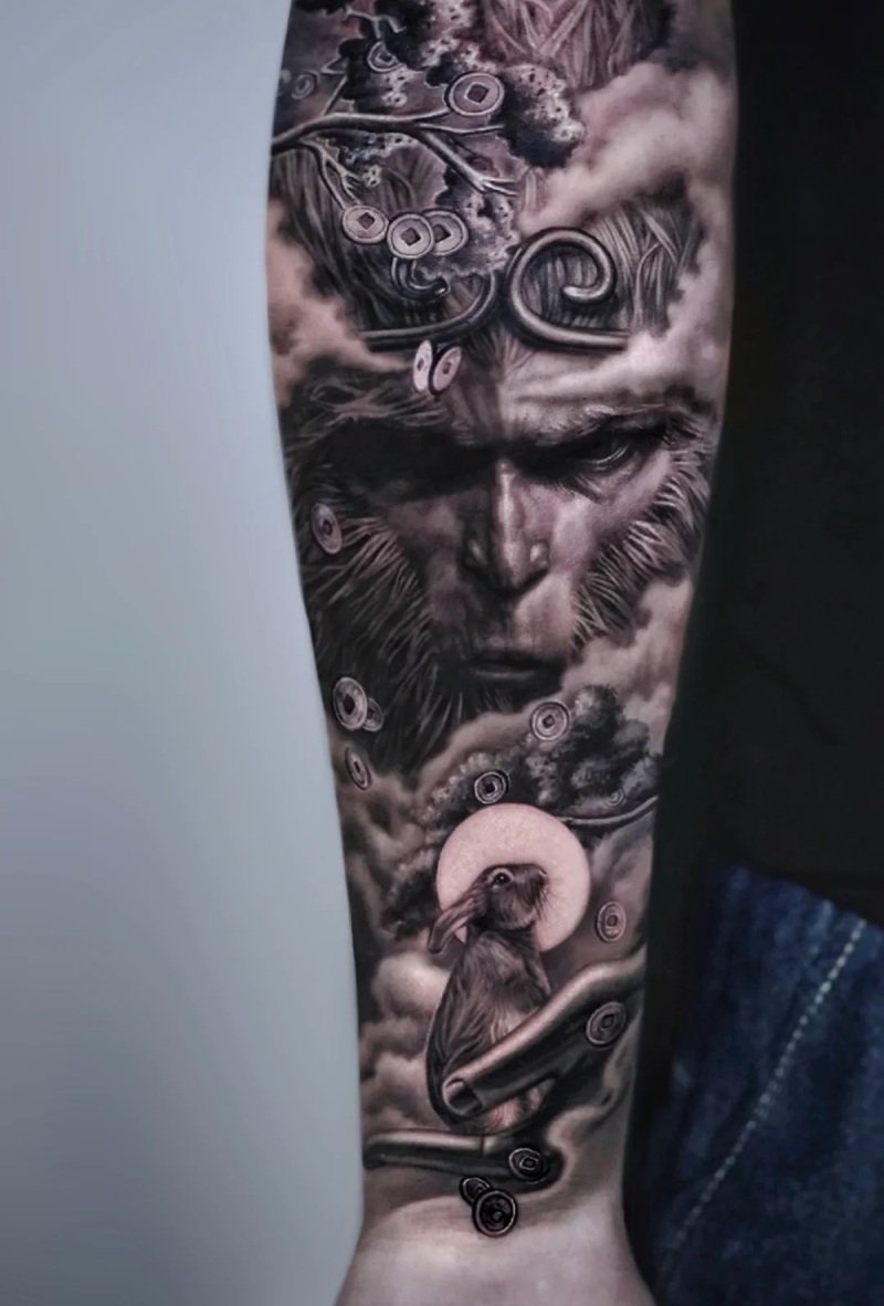 hình xăm ngộ không 26