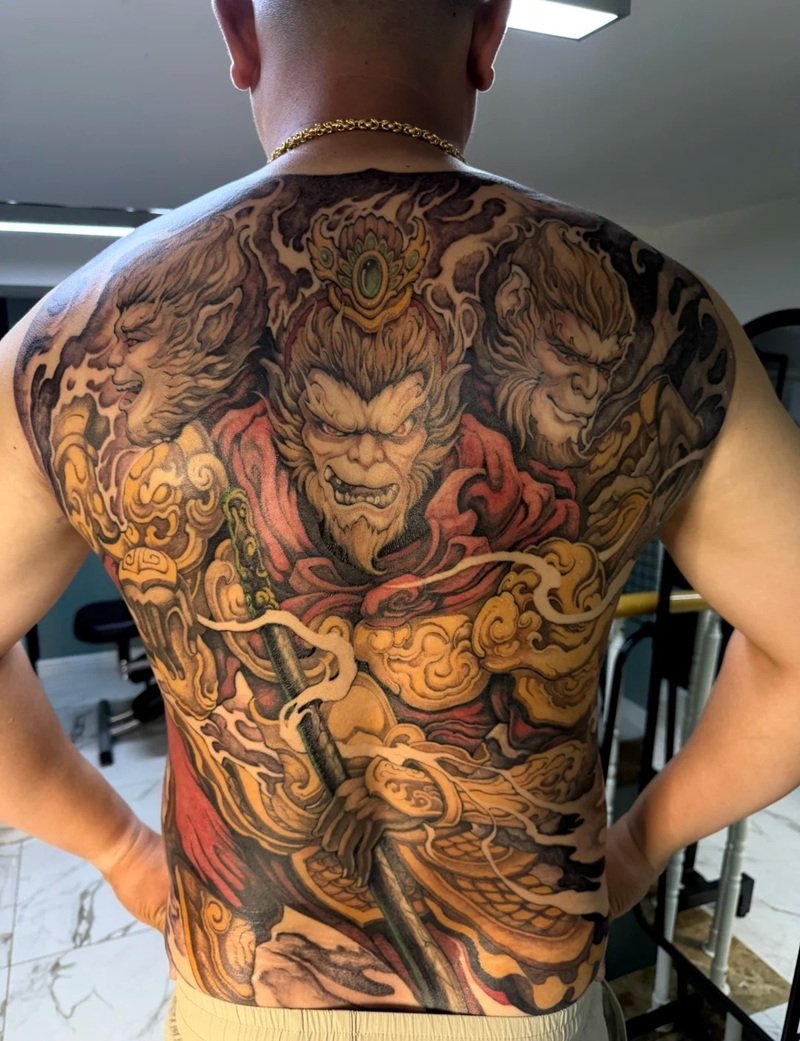 hình xăm ngộ không 9