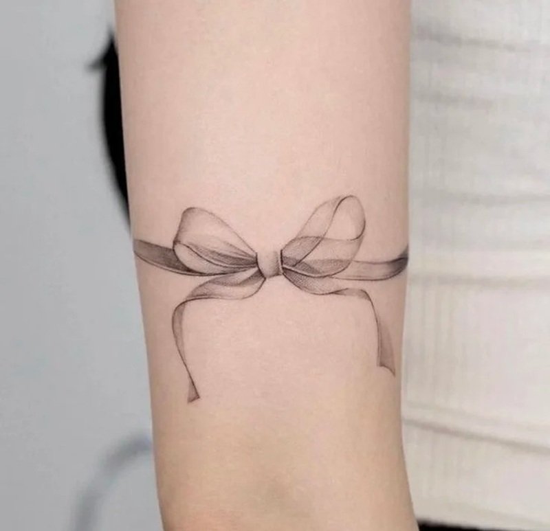 hình xăm nơ mini 13