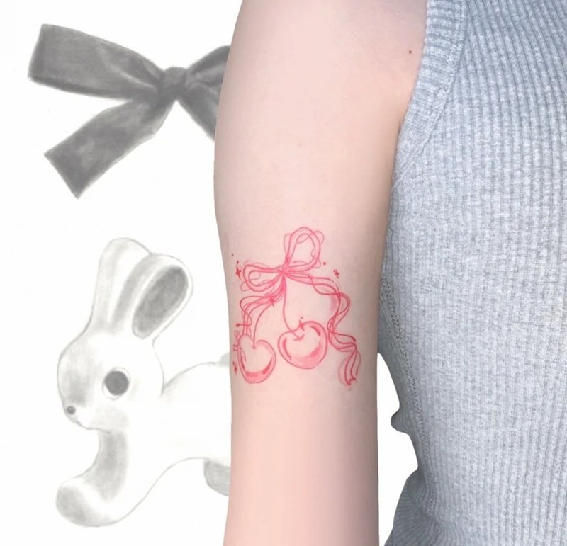 hình xăm nơ mini 2