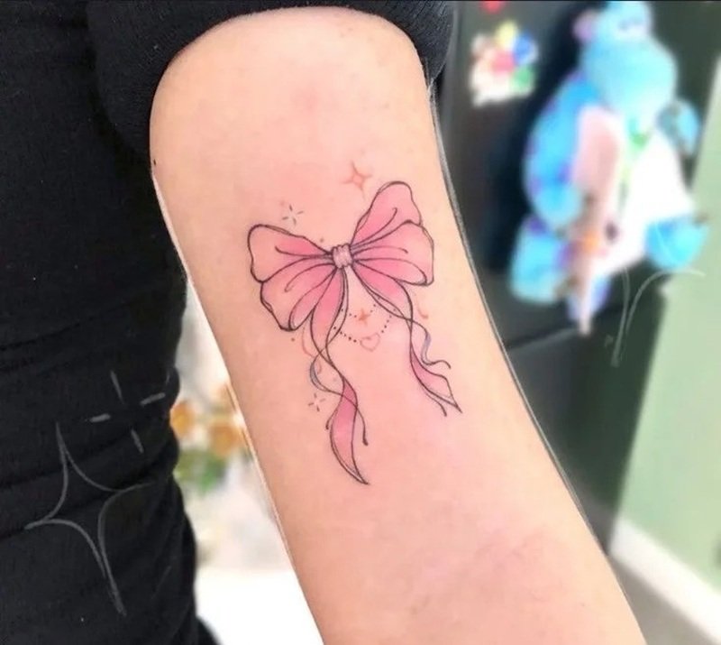 hình xăm nơ mini 5