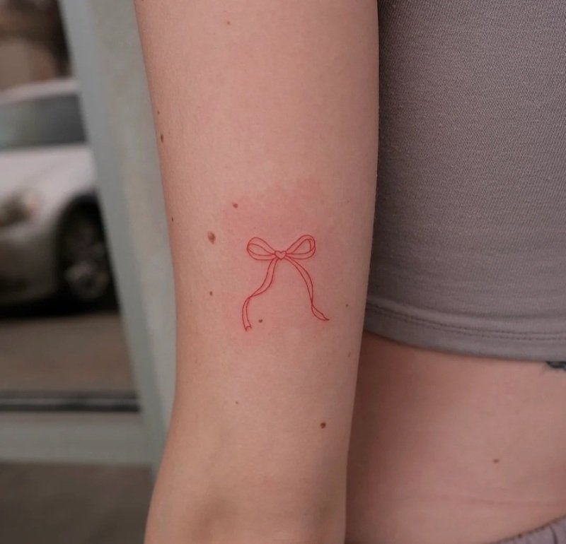 hình xăm nơ mini 9