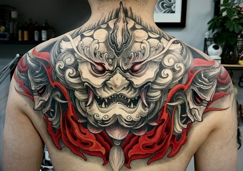 hình xăm nửa lưng nhật cổ