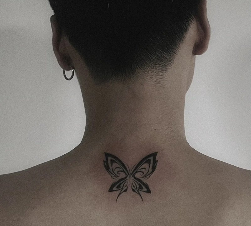 hình xăm ở cổ nam chất 30