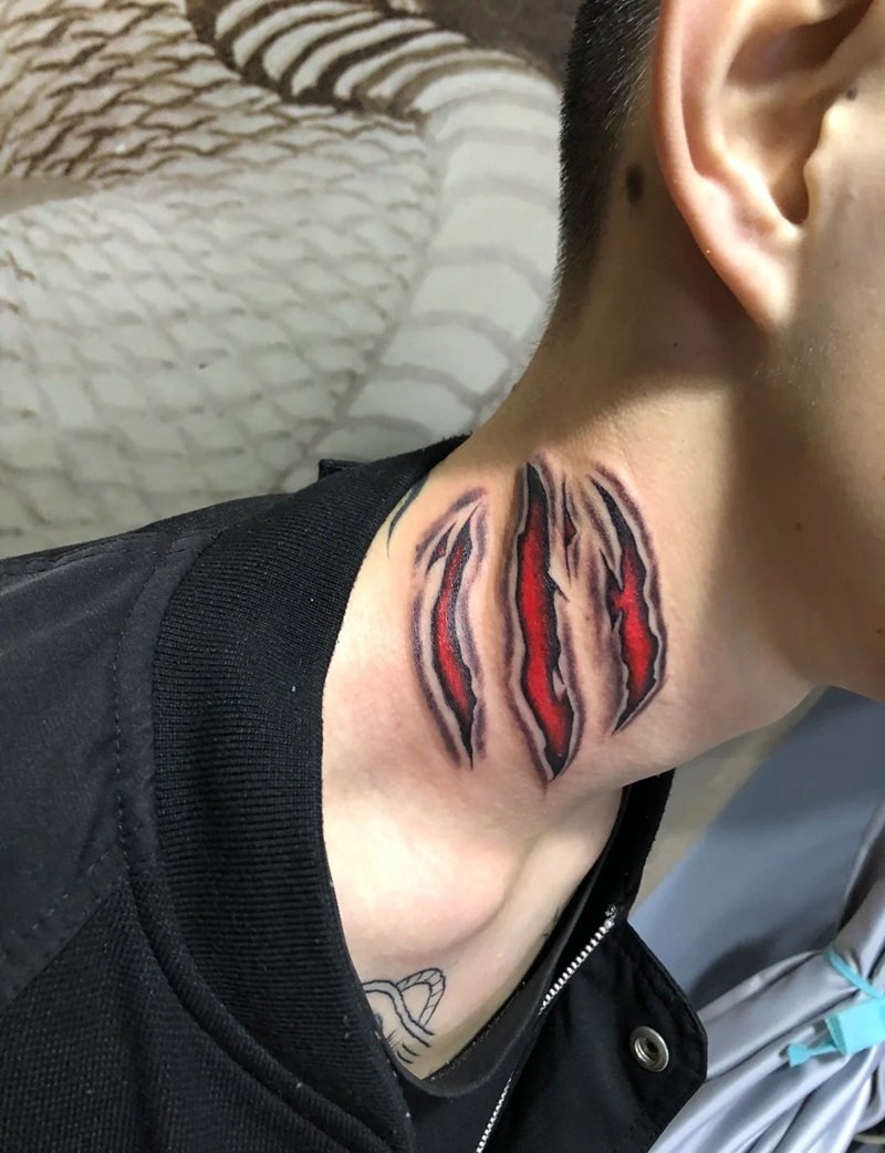 hình xăm ở cổ nam chất 4