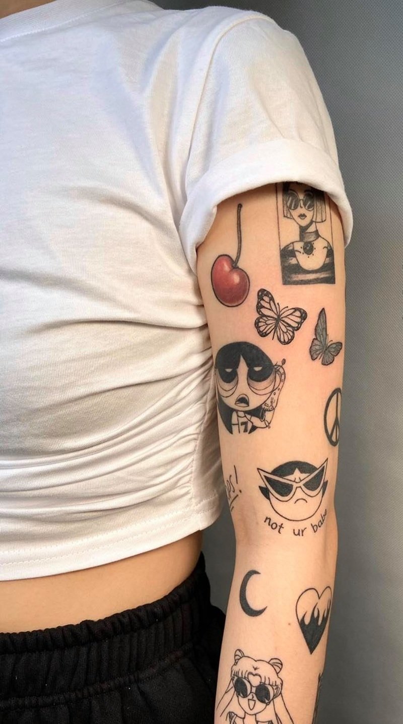 hình xăm old school 1