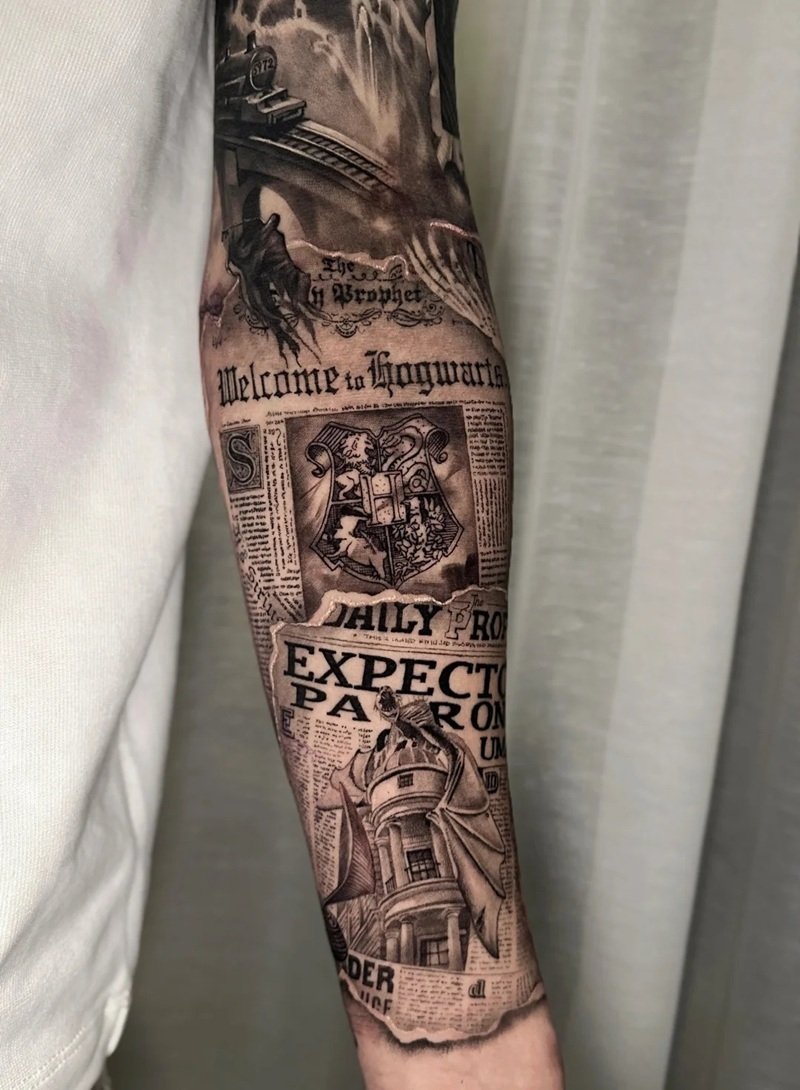 hình xăm old school 22