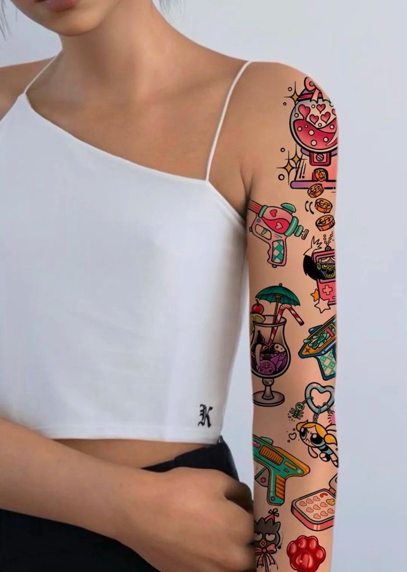 hình xăm old school 37