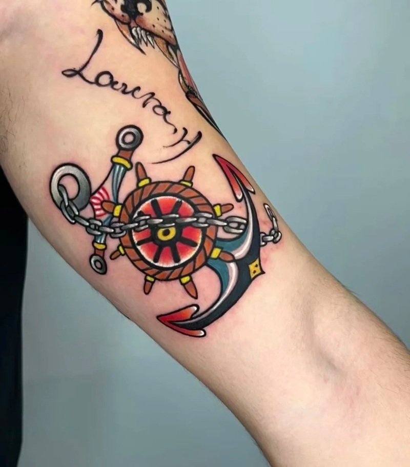 hình xăm old school 6