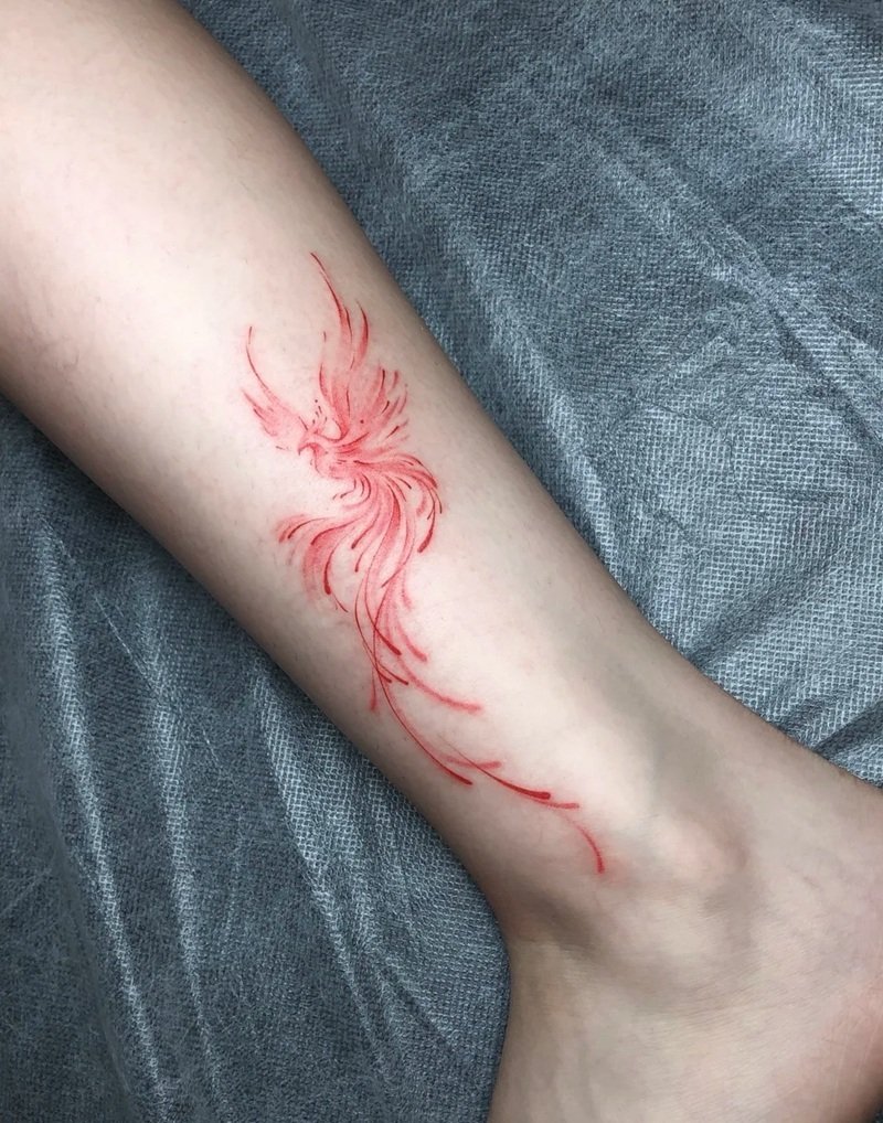 hình xăm phượng hoàng lửa 1