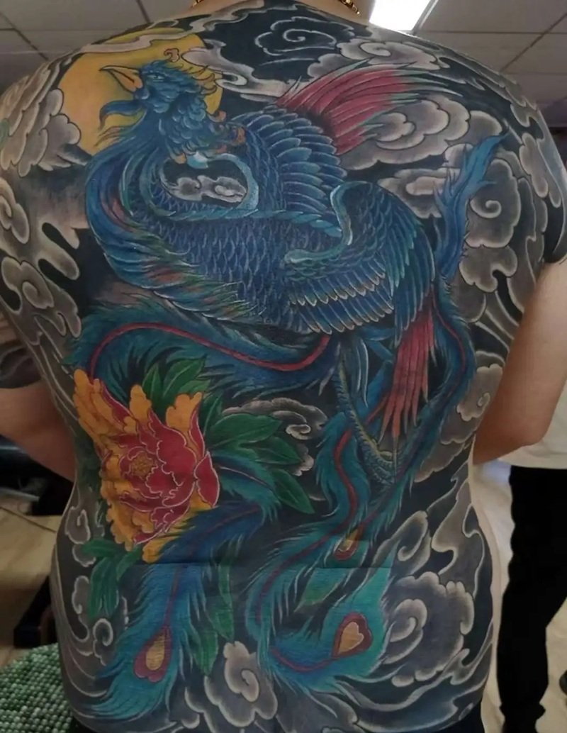 hình xăm phượng hoàng lửa 10