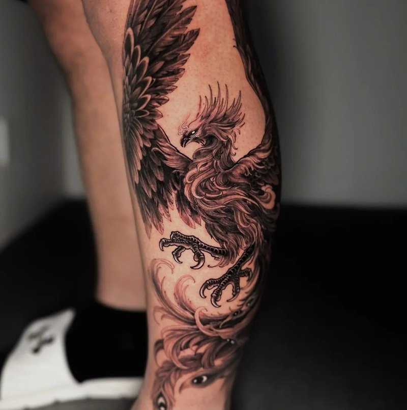 hình xăm phượng hoàng lửa 20