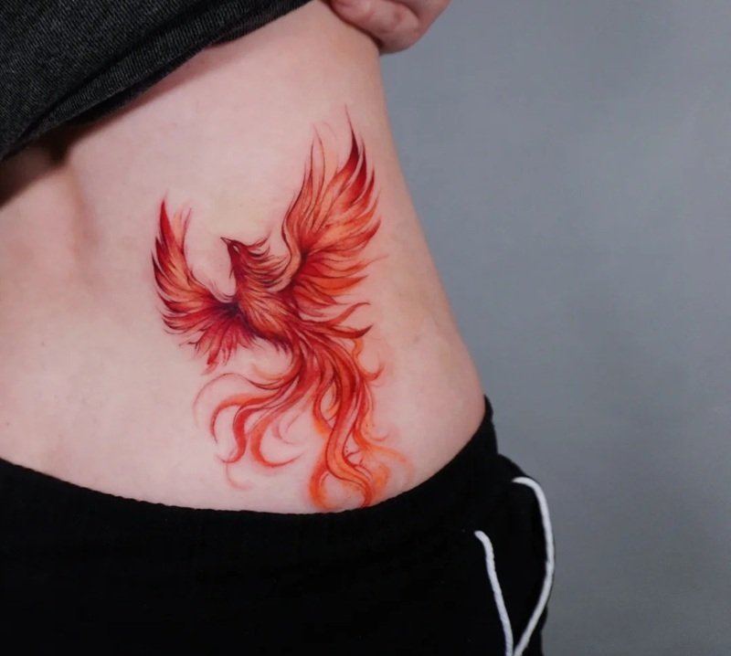 hình xăm phượng hoàng lửa 32