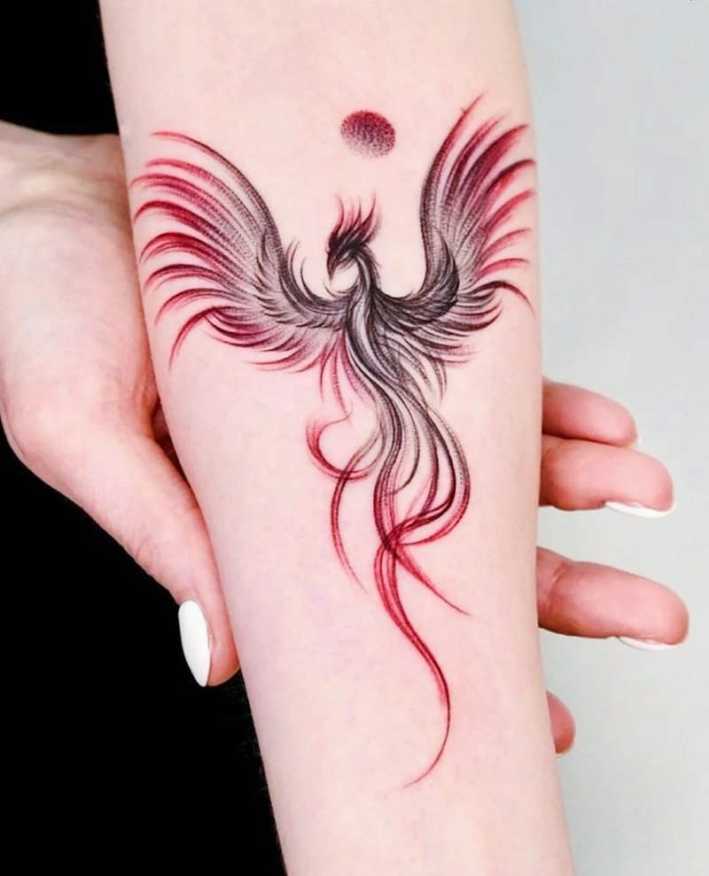 hình xăm phượng hoàng lửa 34