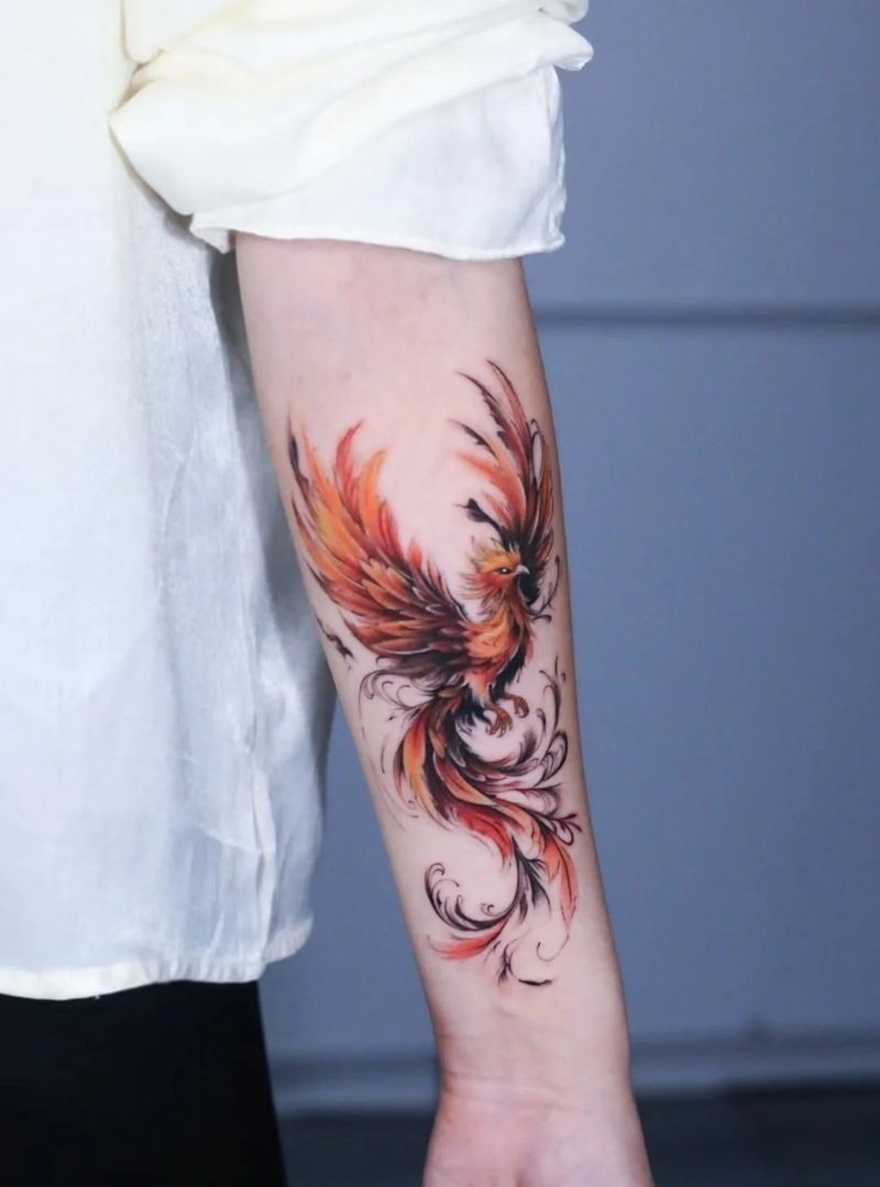 hình xăm phượng hoàng lửa 39