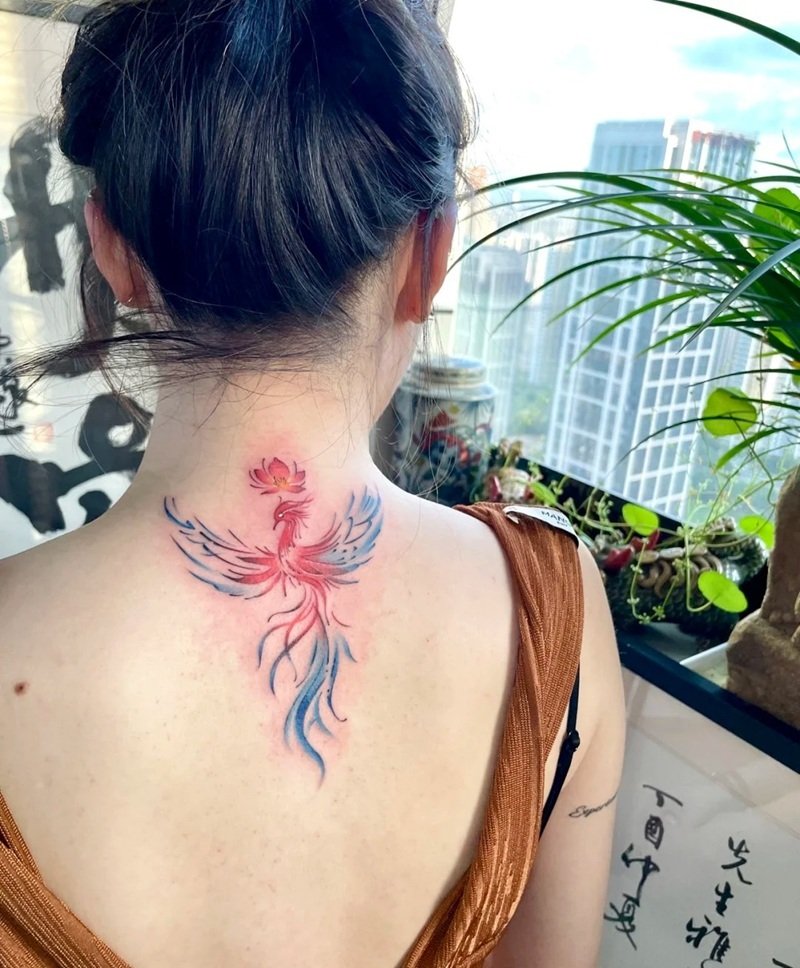 hình xăm phượng hoàng lửa 40