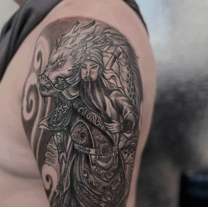 hình xăm quan công mở mắt 15