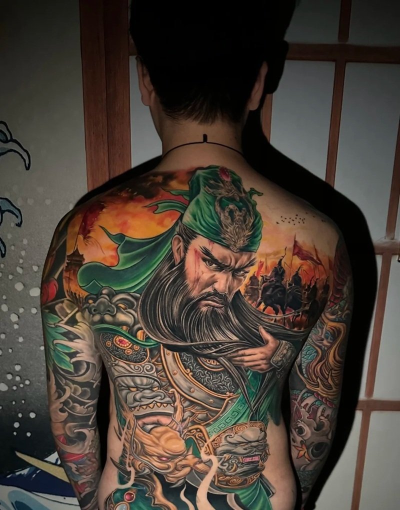 hình xăm quan công mở mắt 16