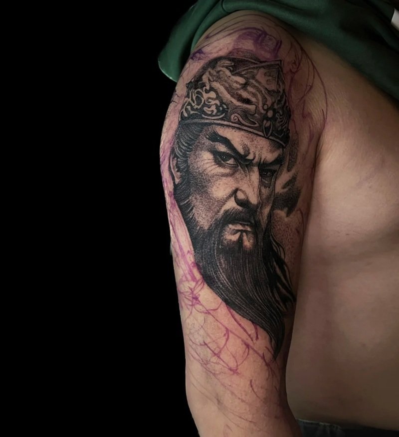 hình xăm quan công mở mắt 33