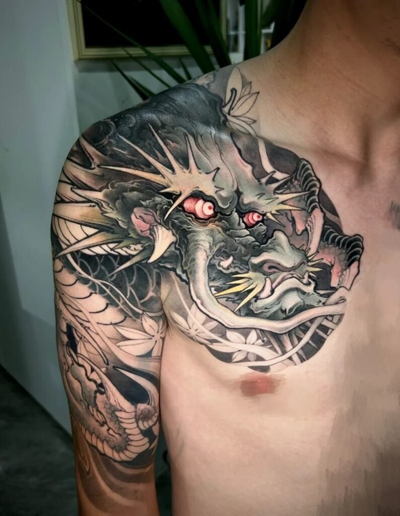 Gợi ý 88+ hình xăm rồng vắt vai nghệ thuật đầy khí chất - Hình ảnh bài viết