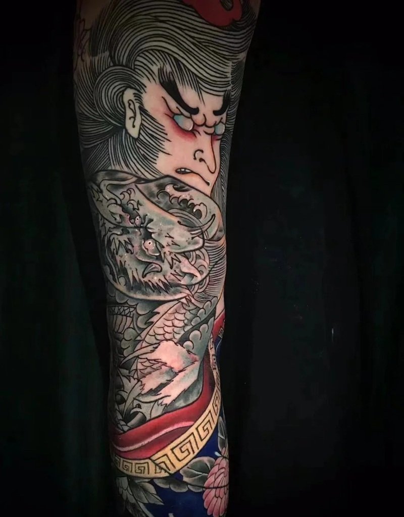 hình xăm samurai nhật cổ 1