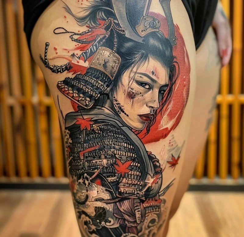 hình xăm samurai nhật cổ 15