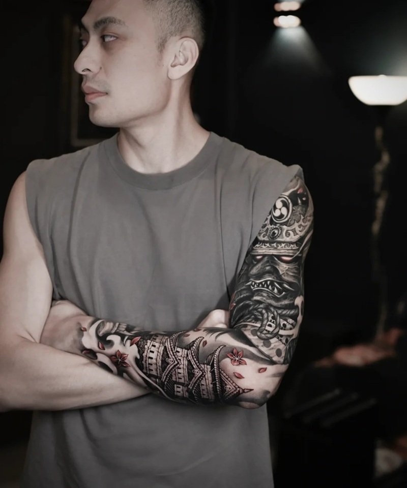 hình xăm samurai nhật cổ 19