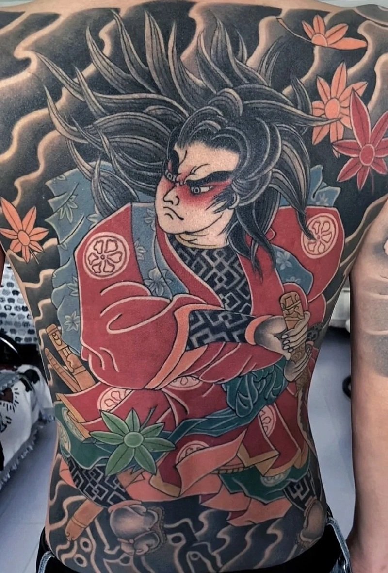 hình xăm samurai nhật cổ 30