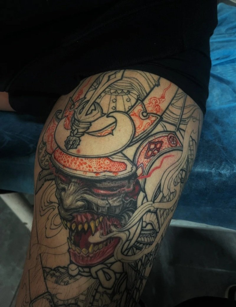 hình xăm samurai nhật cổ 34