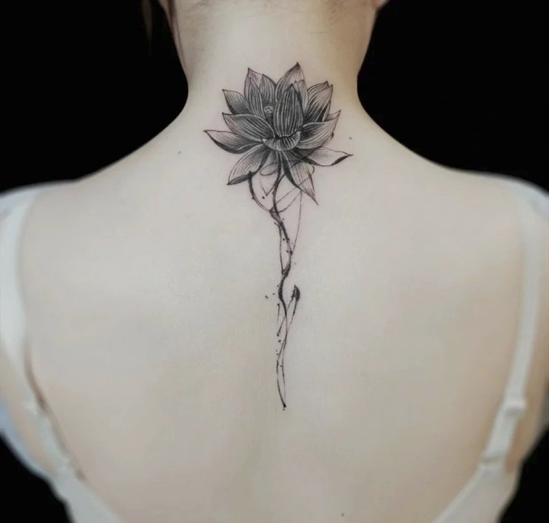 hình xăm sau gáy 3