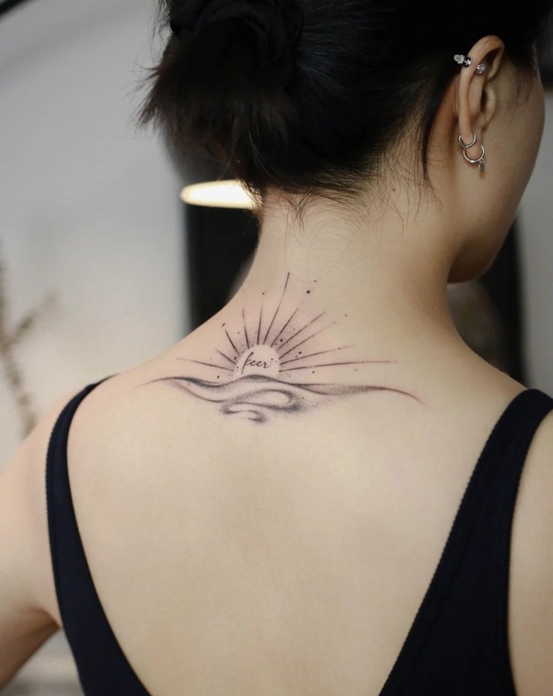 hình xăm sau gáy 4