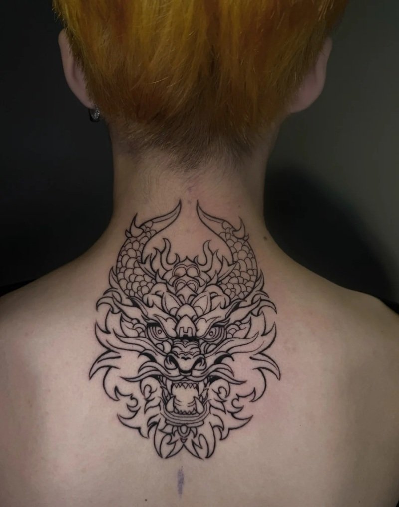 hình xăm sau gáy 8