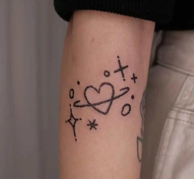 hình xăm trái tim 14