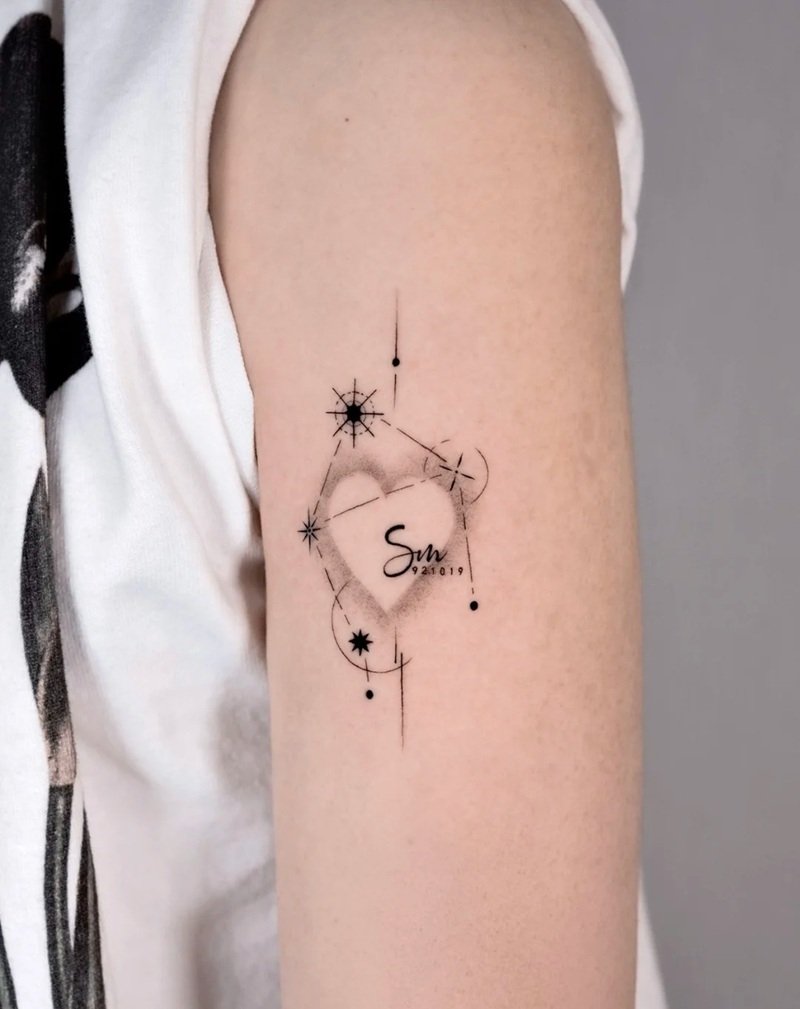 hình xăm trái tim 23