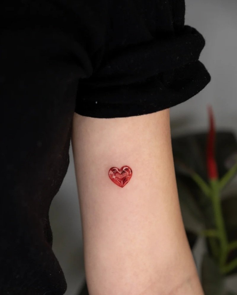 hình xăm trái tim 28