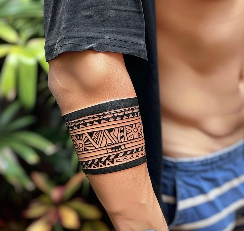 hình xăm vòng tay đơn giản 1