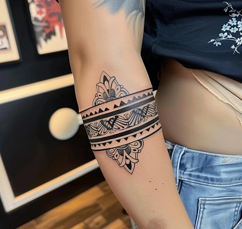 hình xăm vòng tay đơn giản 4
