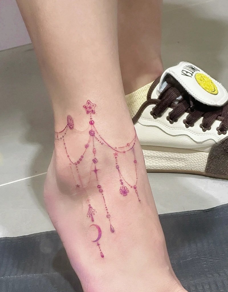 mẫu hình xăm chân nữ 14