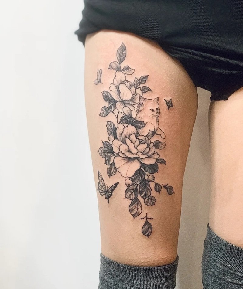 mẫu hình xăm chân nữ 34