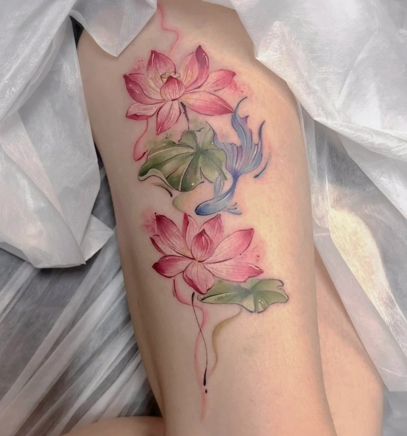 mẫu hình xăm chân nữ 8