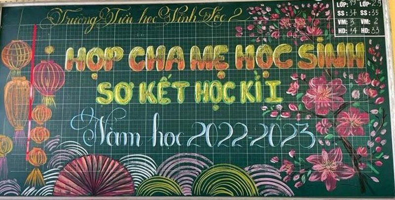 trang trí bảng họp phụ huynh 17