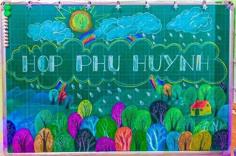 trang trí bảng họp phụ huynh 19