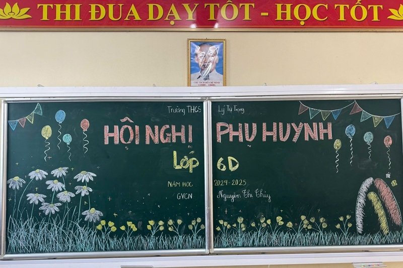 trang trí bảng họp phụ huynh 2