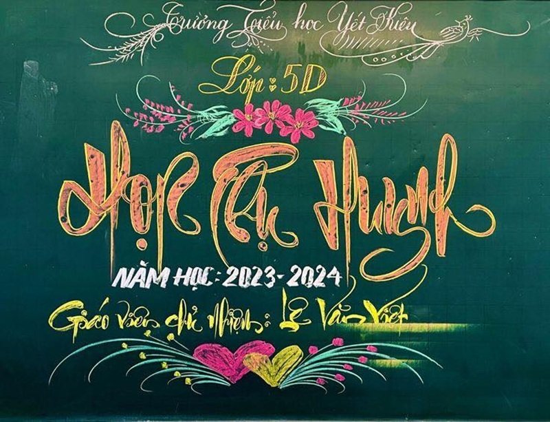 trang trí bảng họp phụ huynh 20