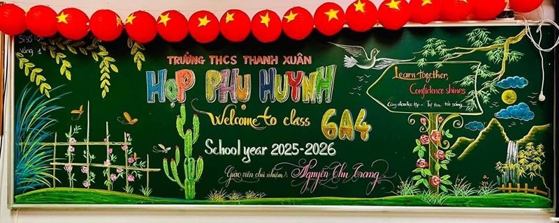 trang trí bảng họp phụ huynh 25