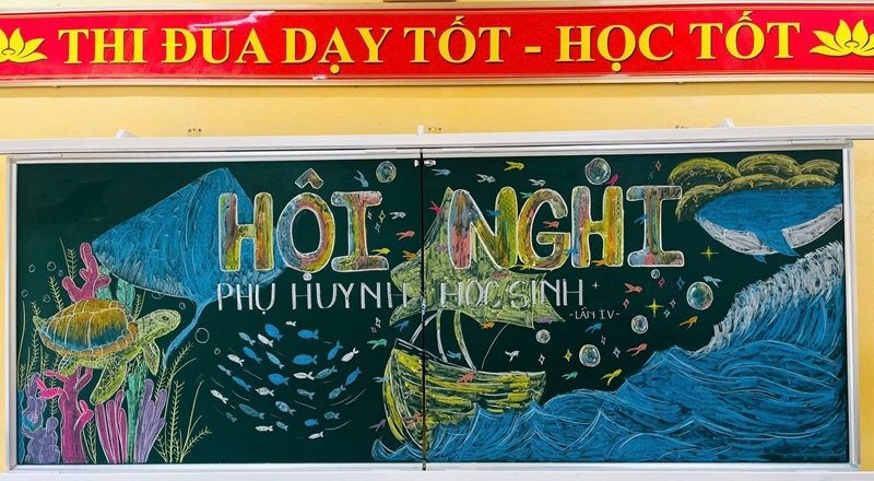 trang trí bảng họp phụ huynh 3