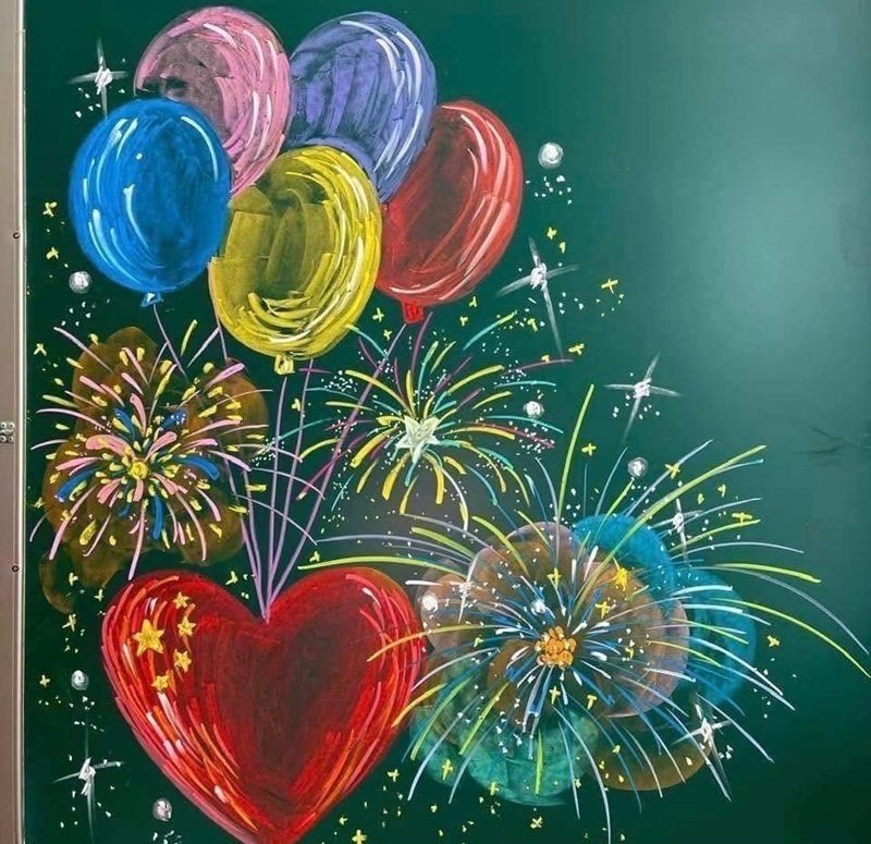 trang trí bảng tết 2025 22