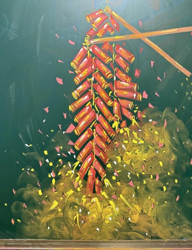 trang trí bảng tết 2025 23