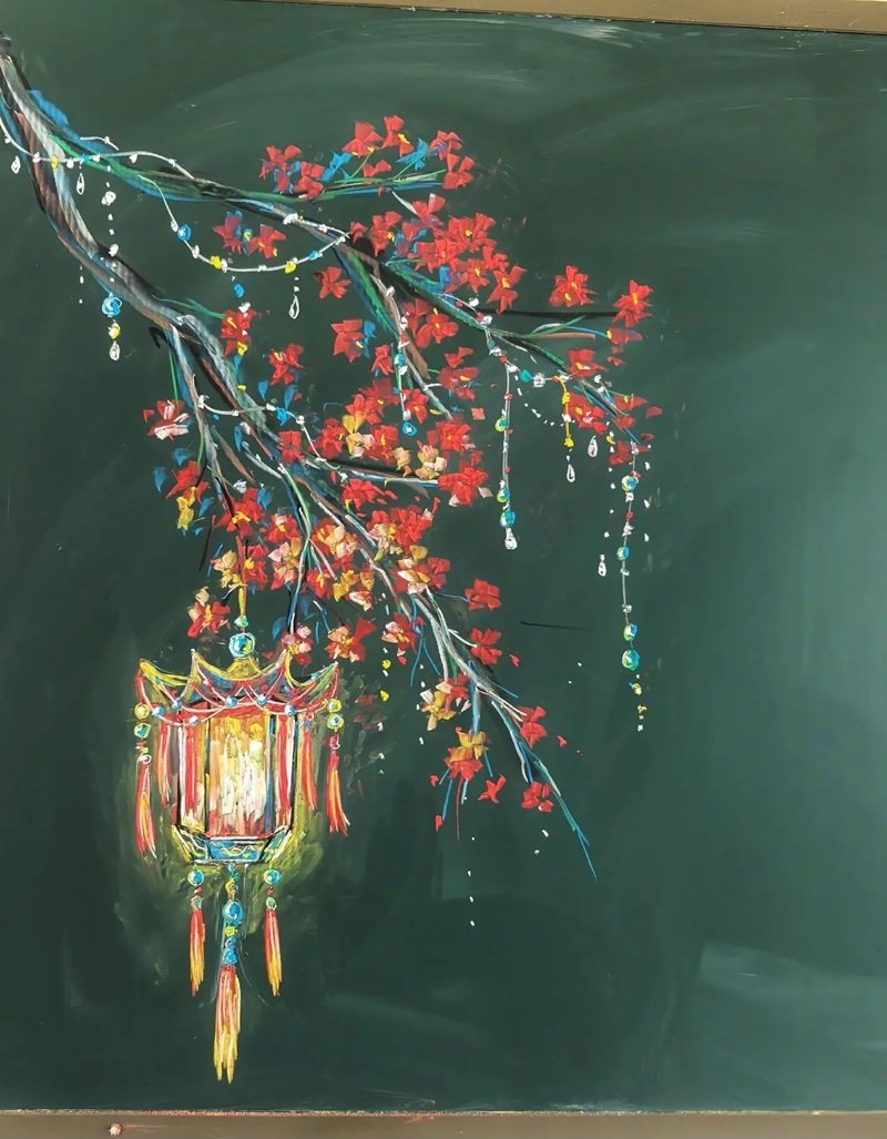 trang trí bảng tết 2025 26